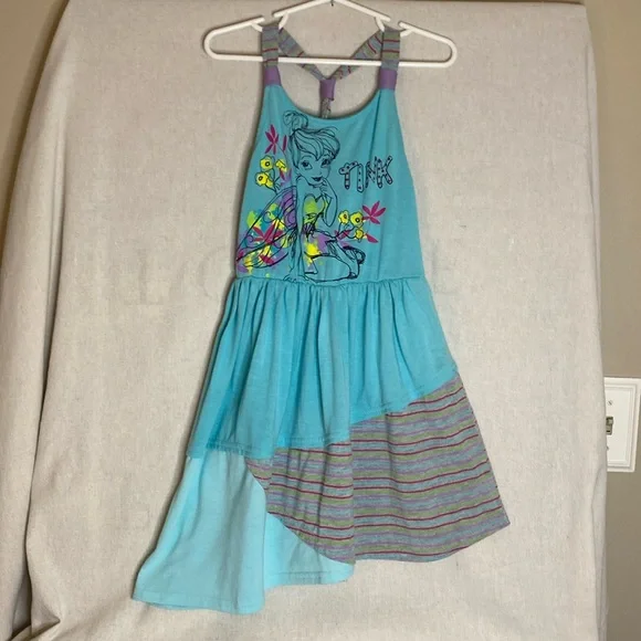 blue tinkerbell dress Blue 'Tinkerbell' Style Dress main image 0